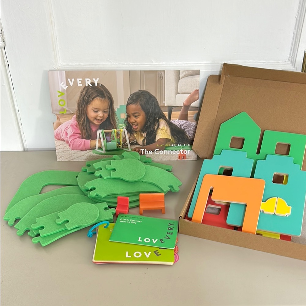 Kids Building Set - Green and Orange